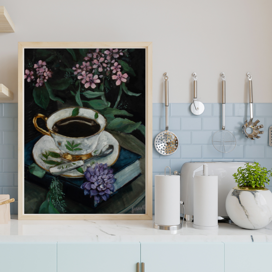 Mock up framed print of Quiet Elegance